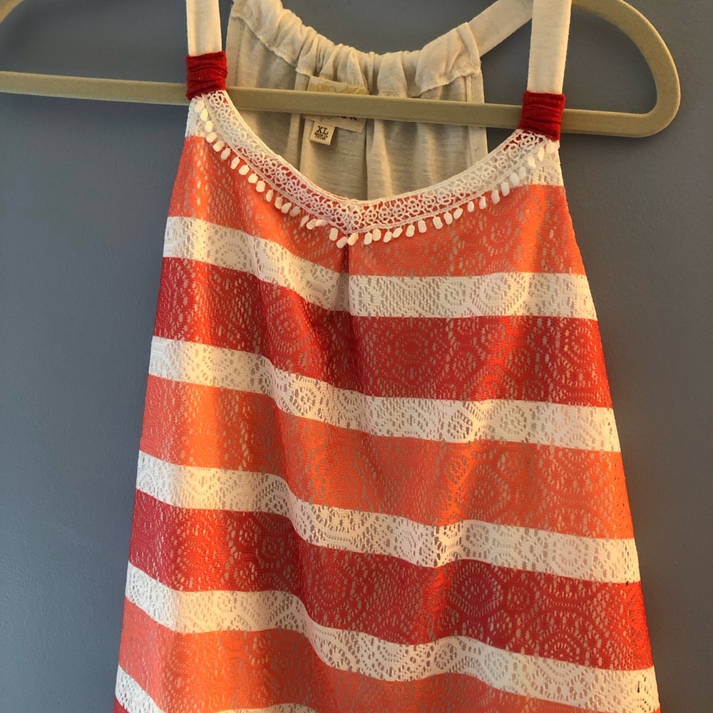 rewind striped tank top